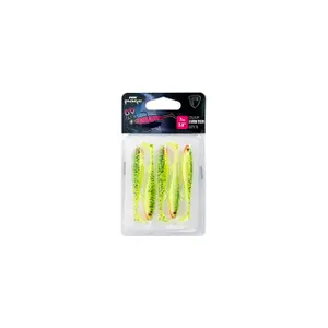 Μαλακό δόλωμα Fox Rage slick shad ultra UV lemontiger 2.75" image-0