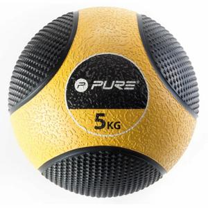 p2i201940-medizinball-pure2improve-5kg-gelb-schwarz-tu