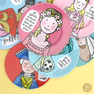 Dessertteller Baby petit jour princesse ''je dis toujours s'il te plaît...'' image-1