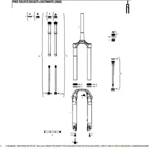 Πηρούνι Rockshox Top Cap Db Splined 35mm image-0