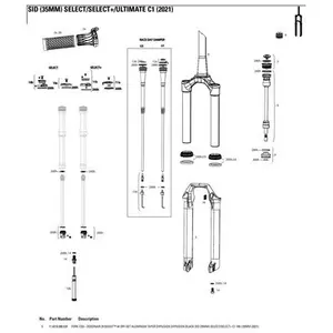 Gabel Rockshox Te/Pivot/Plongeurs Sid 35mm Slct/+ 100-120mm Dba 29""B image-0