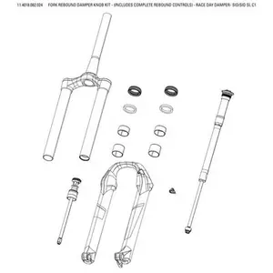 Kit de rueda de rebote Rockshox Race Day Damper- Sid/Sid Sl C1 2021 image-0