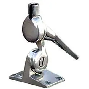 Polished stainless steel swivel bracket Shakespeare