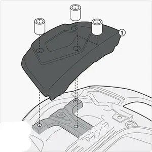 Σετ προσαρμογής Givi SR Suzuki burgman 650 exe image-0