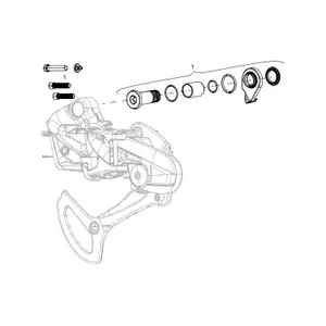Rear derailleur Sram Kit Ecrou/Vis Xo1 Eagle Axs image-0
