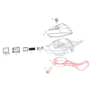 Levier de vitesse Sram X01 Eagle Trigger Pull Lever Kit Right image-0