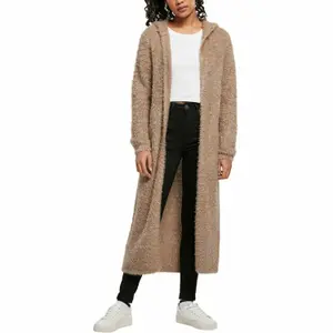 Cardigan long femme Urban Classics hooded feather-grandes tailles image-1