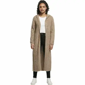 Cardigan long femme Urban Classics hooded feather-grandes tailles image-2