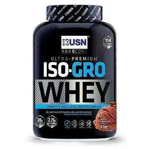 Biscoitos de soro de leite e creme de proteínas USN Nutrition Isogro Cookies&Cream 2kg image-0