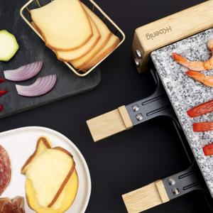 Raclettegerät und Kochstein 2 Personen Holzdesign H.Koenig image-5