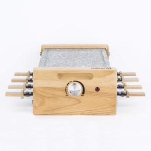 Urządzenie do Raclette i kamień do gotowania dla 8 osób, konstrukcja drewniana H.Koenig