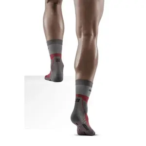 Chaussettes de compression mi-mollets de randonnée en mérinos légères CEP Compression image-1