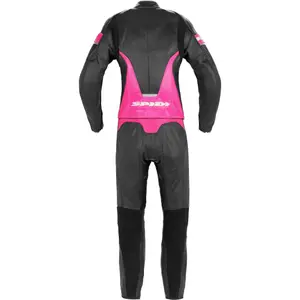 Fato de motociclista de couro para mulheres Spidi laser touring image-1