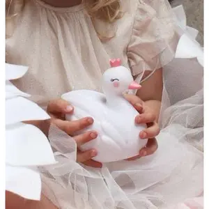 Μικρή νυχτερινή λυχνία A Little Lovely Company Cygne image-1
