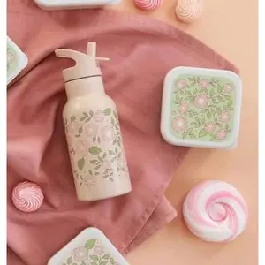 Thermosflasche A Little Lovely Company Fleurs Roses image-2