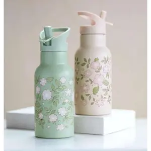 Thermosflasche A Little Lovely Company Fleurs Vertes image-2