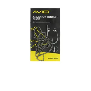 Barbless hooks Avid armorok wide gape (x10) image-0