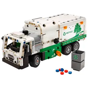 Baukasten Müllwagen Elektro Technic Mack Lego image-1