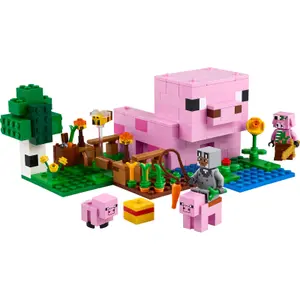 Παιχνίδι κατασκευής σπιτιού γουρουνιού minecr Lego image-0