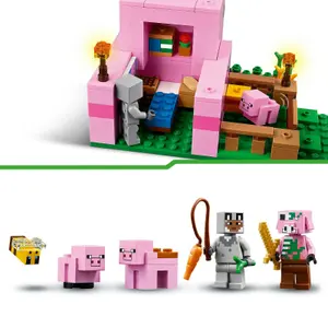Παιχνίδι κατασκευής σπιτιού γουρουνιού minecr Lego image-4