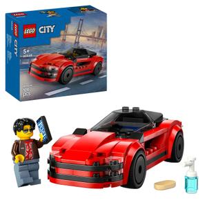 Red city sports car toy set Lego image-2