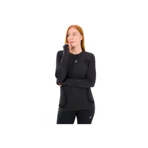 Women's long-sleeved round-neck jersey Mizuno Breath Thermo Mid Weight image-1