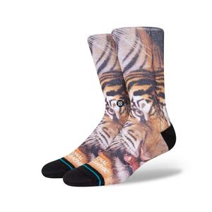 a555a22two-blk-chaussettes-stance-two-tigers-marron-noir-43-46