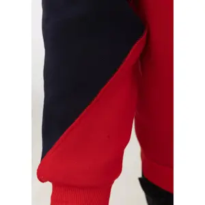 Sweatshirt com capuz grosso oversized bicolor Aarhon Paris 2 Blocks image-2