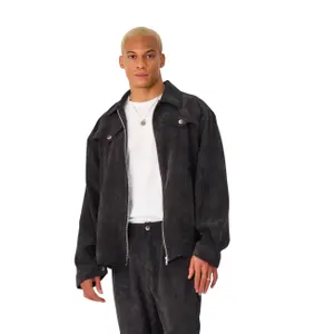 Corduroy zip-up jacket Aarhon Paris Uni image-0