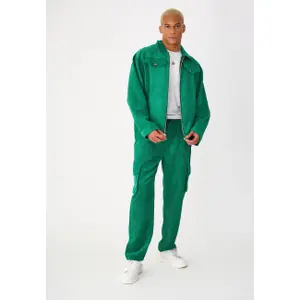 Corduroy zip-up jacket Aarhon Paris Uni image-1