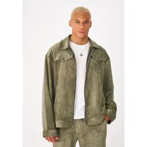 Corduroy zip-up jacket Aarhon Paris Uni image-1