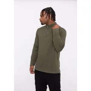 Pullover de malha com gola zippada Aarhon Paris image-1
