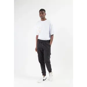 Pantalon cargo à poches Aarhon Paris Uni image-0