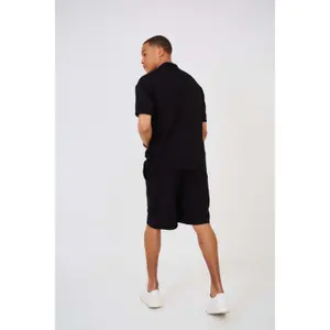 Conjunto de camisa e calções com efeito plissado Aarhon Paris image-1