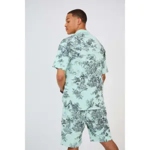 Conjunto de camisa e calção estampado Aarhon Paris Toile de Jouy image-1