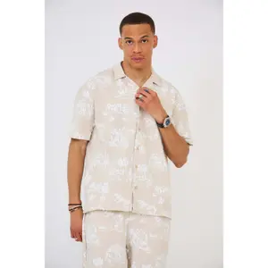 Conjunto de camisa e calção estampado Aarhon Paris Forrest image-1