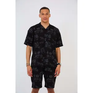 Camisa oversized estampada Aarhon Paris Forrest image-1