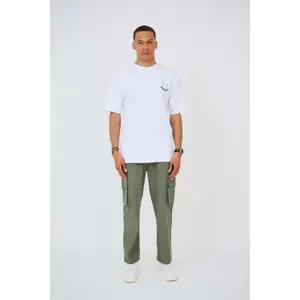 T-shirt oversize bordado Aarhon Paris Stay Positive image-1