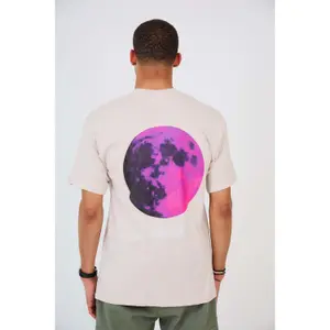 T-shirt oversized estampado Aarhon Paris Moon image-1