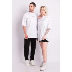 T-shirt oversized estampado Aarhon Paris Moon image-0