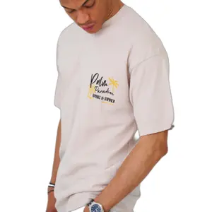 T-shirt oversized estampado Aarhon Paris Palm Paradise image-2