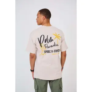 T-shirt oversized estampado Aarhon Paris Palm Paradise image-1