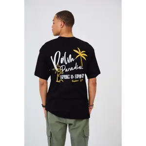 T-shirt oversized estampado Aarhon Paris Palm Paradise image-1