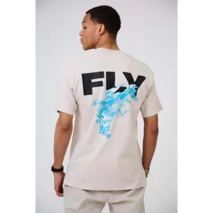 Printed oversized T-shirt Aarhon Paris Fly image-2