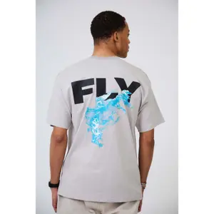 T-shirt oversized estampado Aarhon Paris Fly image-2