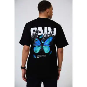 T-shirt oversized estampado Aarhon Paris Pain image-1