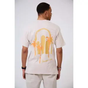 T-shirt oversized estampado Aarhon Paris Vibe image-2