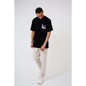 T-shirt oversized estampado Aarhon Paris Blessed image-1