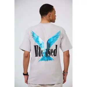 T-shirt oversized estampado Aarhon Paris Blessed image-2