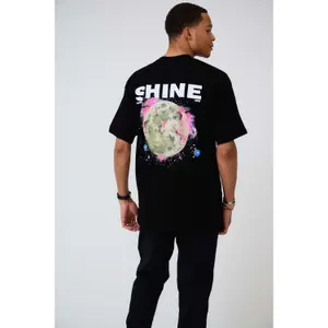 T-shirt oversized estampado Aarhon Paris Shine image-2